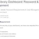 Lean Library Dashboard: Password & User Management