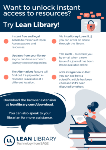 Lean Library Access poster