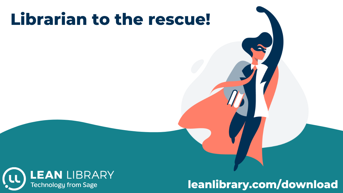 Librarian to the rescue! (add university logo)